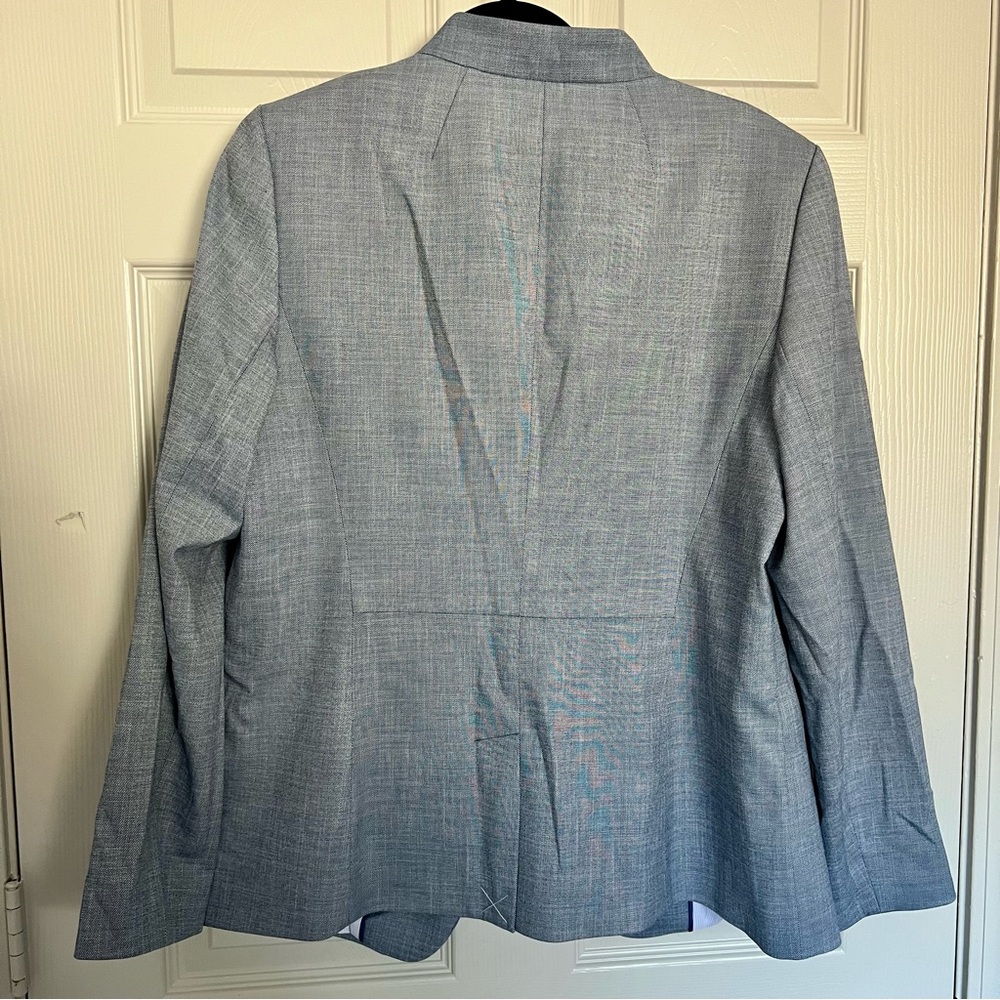 Talbots Gray Textured Blazer - Picture 4 of 5